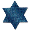 Star of David Solid Leather Hair Clips-no slip leather hair bows no slip leather hair clips-Moo G Clips