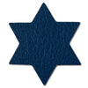 Star of David Solid Leather Hair Clips-no slip leather hair bows no slip leather hair clips-Moo G Clips
