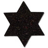 Star of David Solid Leather Hair Clips-no slip leather hair bows no slip leather hair clips-Moo G Clips