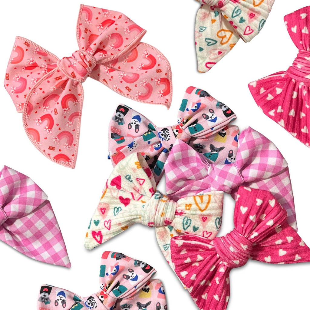 Valentine's Day Classic Hair Bows *NEW!*-Clearance no slip hair clips-Flower No slip hair clips-Animal no slip hair clips-Star no slip hair clip-heart no slip hair clips-butterfly no slip hair clips-Moo G Clips