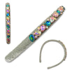 Velvet & Glass Gem Hard Headbands *NEW!*-no slip velvet hair bows no slip velvethair clips-Moo G Clips