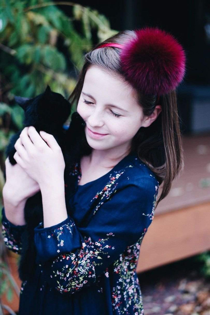 XLarge Pom Head Bands-girls pom pom party headbands-Moo G Clips