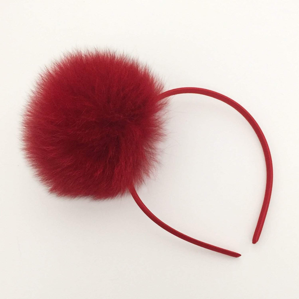 XLarge Pom Head Bands-girls pom pom party headbands-Moo G Clips