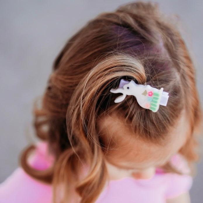 Bunny Rabbit Resin Hair Clips *NEW!*-Clearance no slip hair clips-Flower No slip hair clips-Animal no slip hair clips-Star no slip hair clip-heart no slip hair clips-butterfly no slip hair clips-Moo G Clips