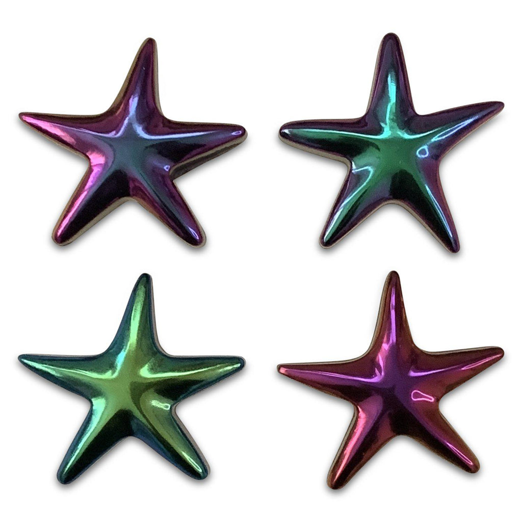 Chrome Color-Shifting Seashell & Starfish Resin Hair Clips-Clearance no slip hair clips-Flower No slip hair clips-Animal no slip hair clips-Star no slip hair clip-heart no slip hair clips-butterfly no slip hair clips-Moo G Clips