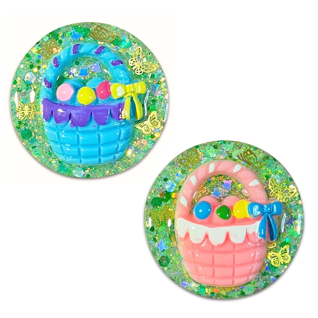 Circular Easter Basket Resin Hair Clips & More-Clearance no slip hair clips-Flower No slip hair clips-Animal no slip hair clips-Star no slip hair clip-heart no slip hair clips-butterfly no slip hair clips-Moo G Clips