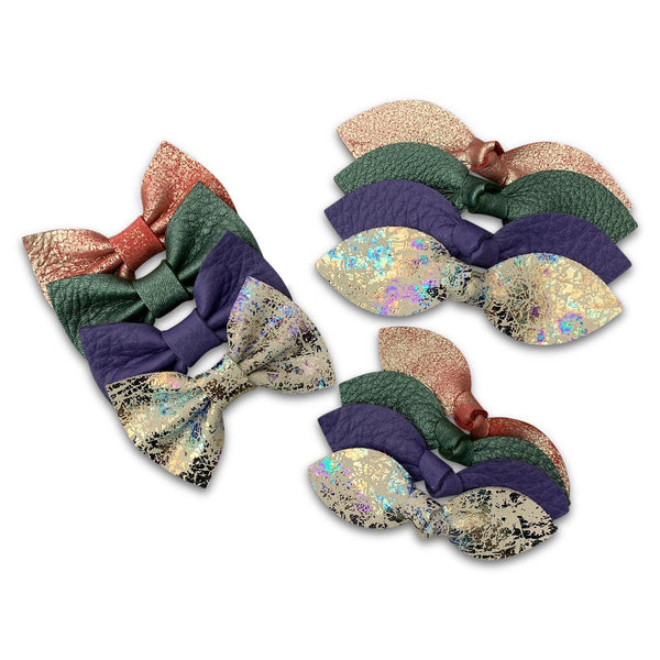 Fall Metallic & Purple Leather Hair Bows-Clearance no slip hair clips-Flower No slip hair clips-Animal no slip hair clips-Star no slip hair clip-heart no slip hair clips-butterfly no slip hair clips-Moo G Clips