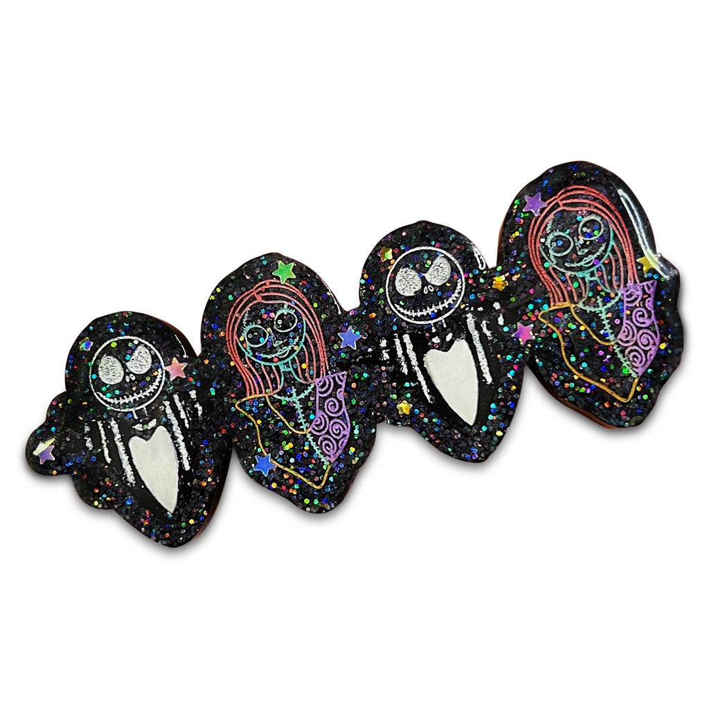 Glitter Hand Painted Wide Halloween Resin Hair Clips-Clearance no slip hair clips-Flower No slip hair clips-Animal no slip hair clips-Star no slip hair clip-heart no slip hair clips-butterfly no slip hair clips-Moo G Clips
