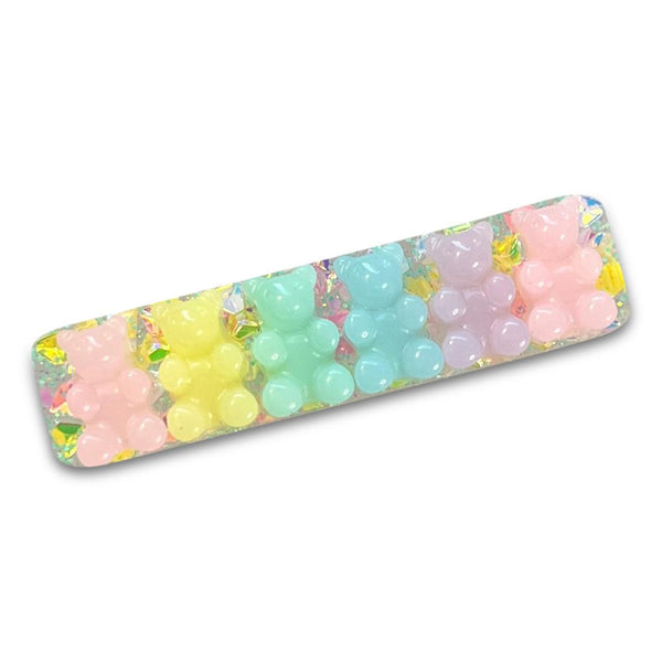 Gummy Bear Resin Rainbow Candy Land Hair Clips-Clearance no slip hair clips-Flower No slip hair clips-Animal no slip hair clips-Star no slip hair clip-heart no slip hair clips-butterfly no slip hair clips-Moo G Clips