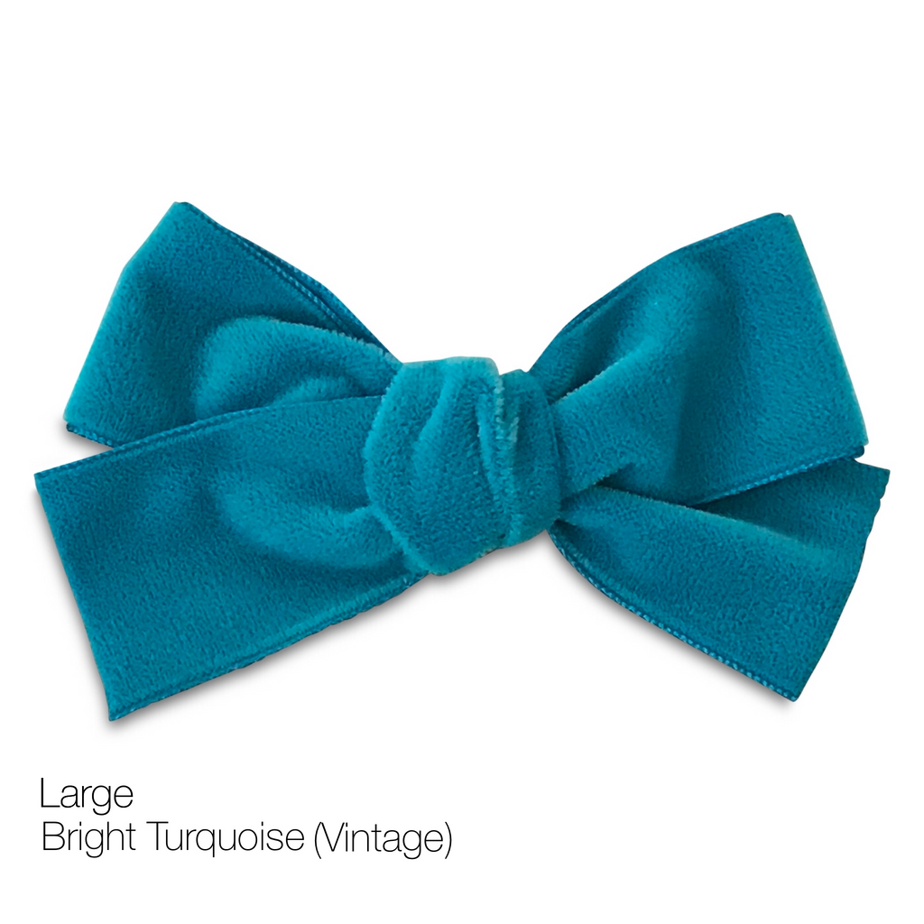 Hair Clips -Large Velvet Hair Bows - Baby Bows - Baby Gift-no slip velvet hair bows no slip velvethair clips-Moo G Clips