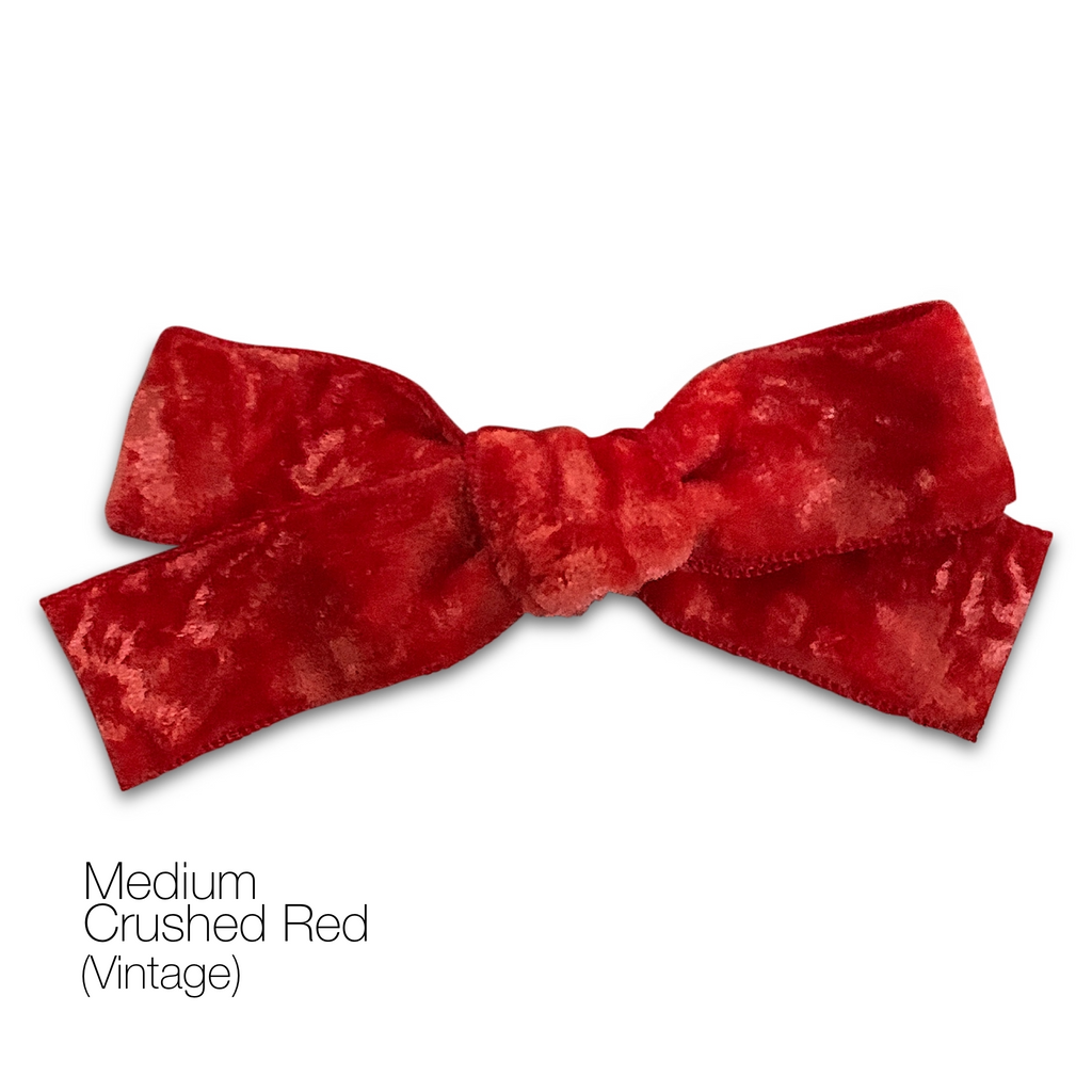 Hair Clips - Medium Velvet Hair Bows - Baby Bows - Baby Gift-no slip velvet hair bows no slip velvethair clips-Moo G Clips