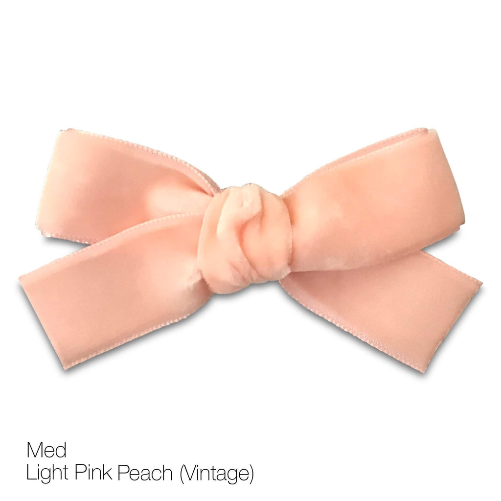 Hair Clips - Medium Velvet Hair Bows - Baby Bows - Baby Gift-no slip velvet hair bows no slip velvethair clips-Moo G Clips