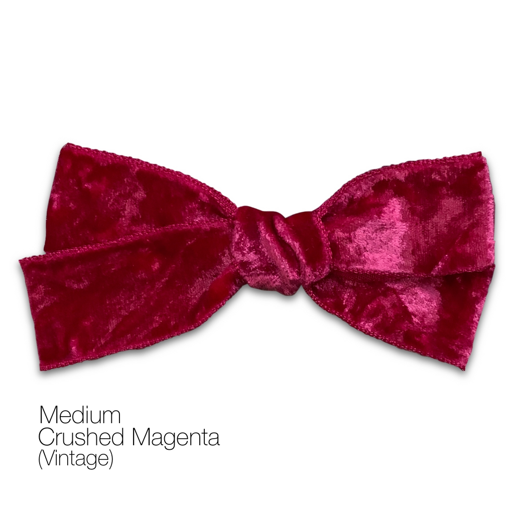 Hair Clips - Medium Velvet Hair Bows - Baby Bows - Baby Gift-no slip velvet hair bows no slip velvethair clips-Moo G Clips