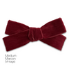 Hair Clips - Medium Velvet Hair Bows - Baby Bows - Baby Gift-no slip velvet hair bows no slip velvethair clips-Moo G Clips