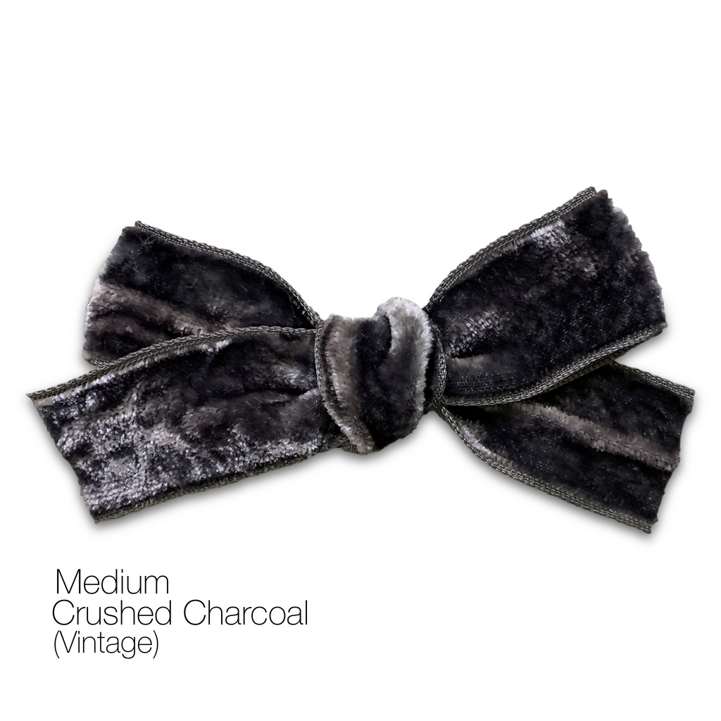 Hair Clips - Medium Velvet Hair Bows - Baby Bows - Baby Gift-no slip velvet hair bows no slip velvethair clips-Moo G Clips