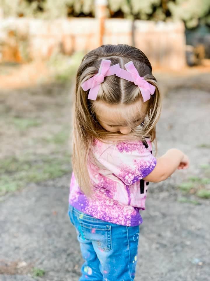 Hair Clips - Small Velvet Hair Bows - Baby Bows - Baby Gift-no slip velvet hair bows no slip velvethair clips-Moo G Clips