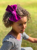 Hair Clips -XLarge Velvet Hair Bows - Baby Bows - Baby Gift-no slip velvet hair bows no slip velvethair clips-Moo G Clips