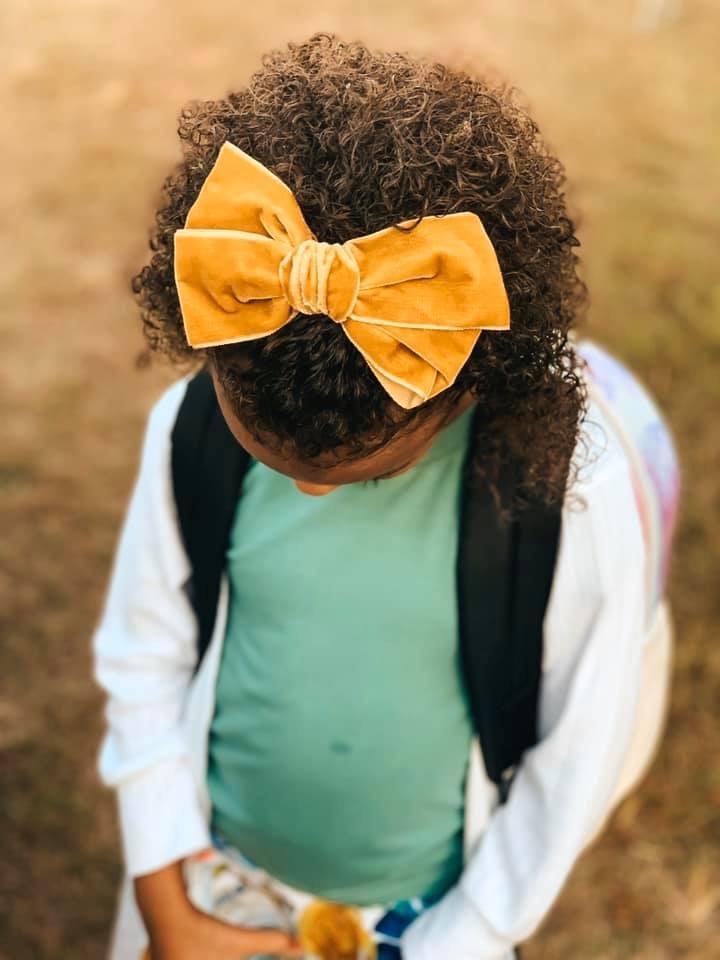 Hair Clips -XLarge Velvet Hair Bows - Baby Bows - Baby Gift-no slip velvet hair bows no slip velvethair clips-Moo G Clips