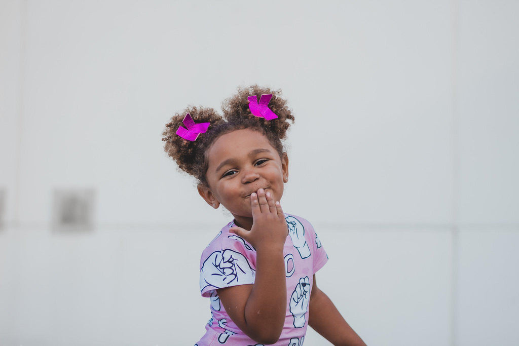 Leather Alphabet Statement Personalized Hair Clips-no slip leather hair bows no slip leather hair clips-Moo G Clips