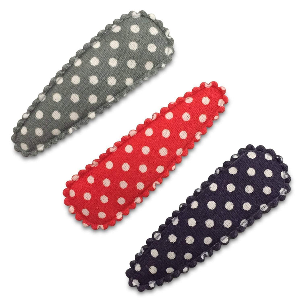 Patterned Larger Simple Snap Clip Sets-snap clip hair clip - no slip hair accessories - party favor- baby-Moo G Clips
