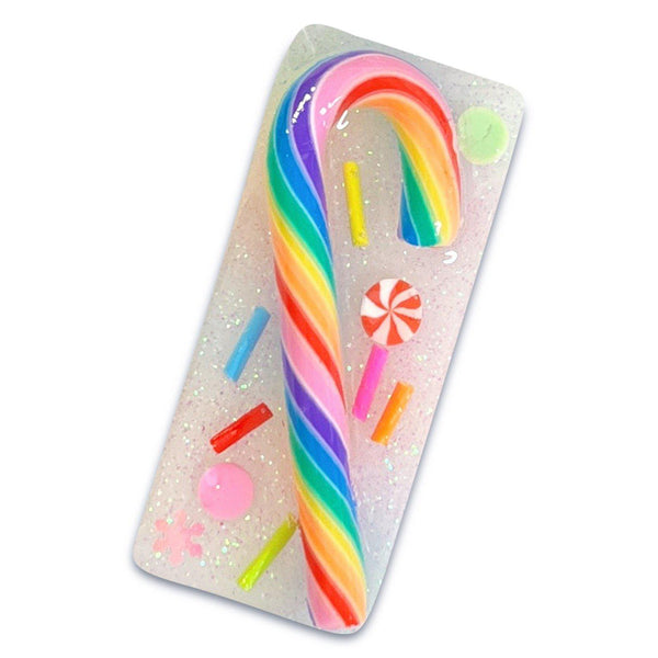Rainbow Candy Cane Resin Wide Bar Hair Clips-Clearance no slip hair clips-Flower No slip hair clips-Animal no slip hair clips-Star no slip hair clip-heart no slip hair clips-butterfly no slip hair clips-Moo G Clips