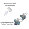 Silver Rocket Ship Resin Earrings-Clearance no slip hair clips-Flower No slip hair clips-Animal no slip hair clips-Star no slip hair clip-heart no slip hair clips-butterfly no slip hair clips-Moo G Clips