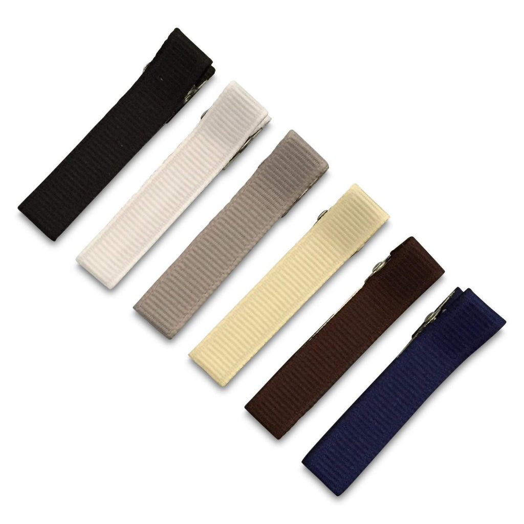 Simple Hair Clippies All Solids-Petite Hair Clips - Girls Hair no slip Accessories - Party Clips Ponytail Bows-Moo G Clips