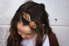 Valentine Leather Hair Bows-no slip leather hair bows no slip leather hair clips-Moo G Clips