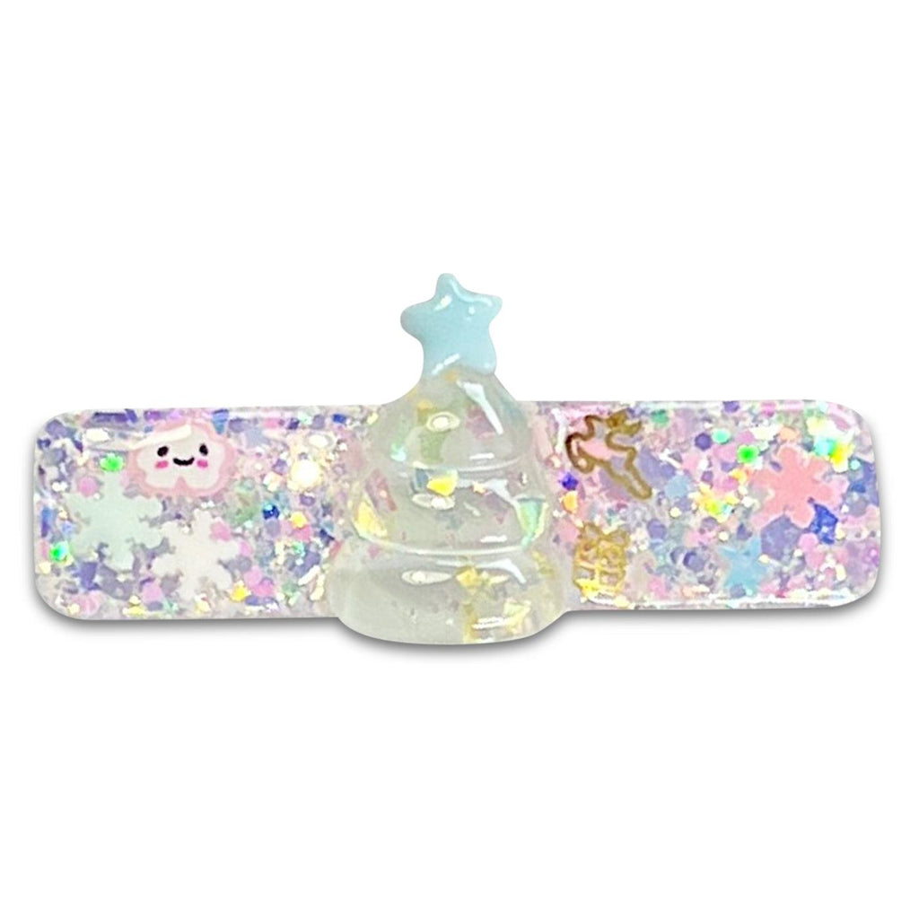 Winter Charmed Resin Bar Hair Clips-Clearance no slip hair clips-Flower No slip hair clips-Animal no slip hair clips-Star no slip hair clip-heart no slip hair clips-butterfly no slip hair clips-Moo G Clips