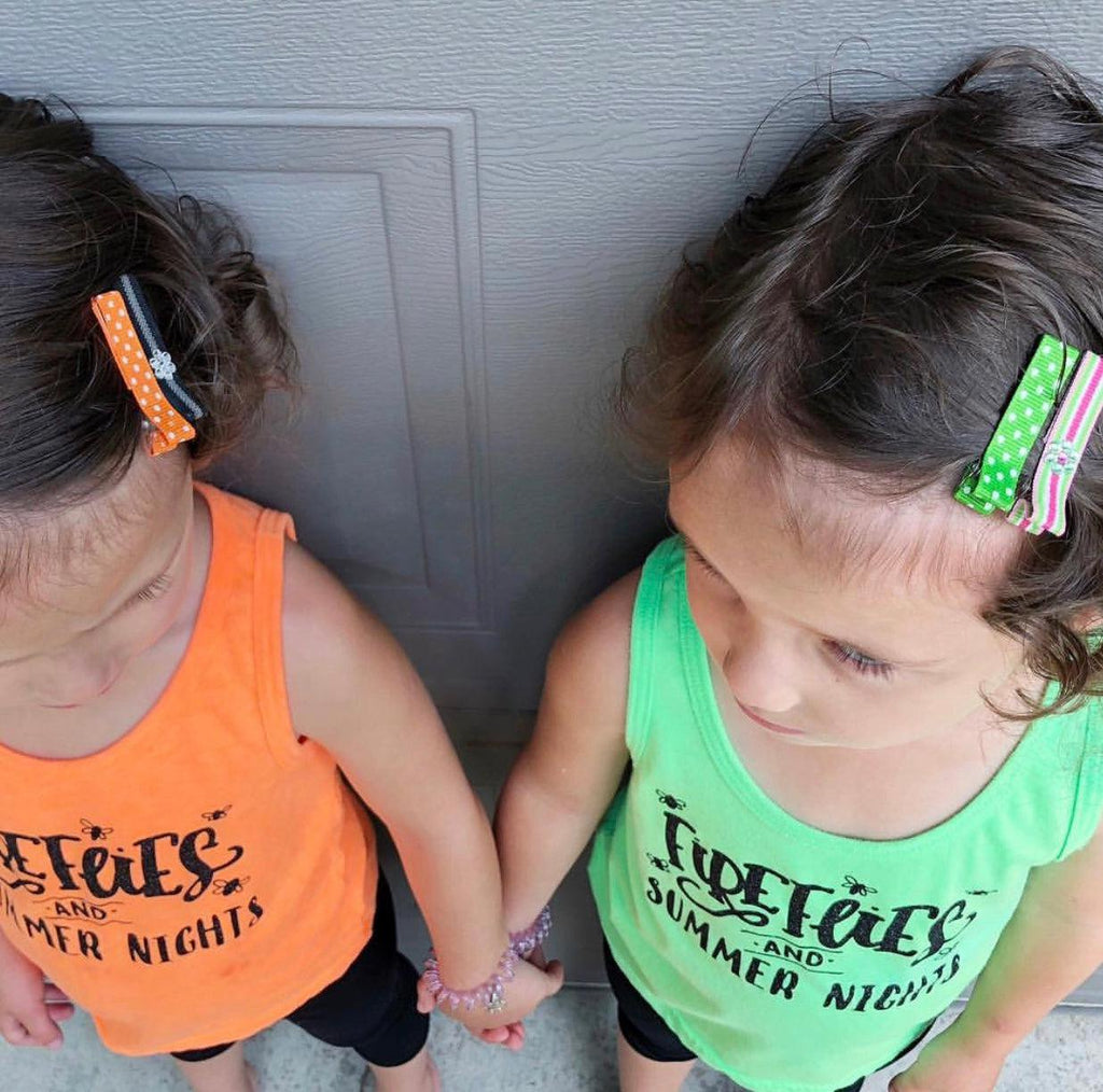 Winter Simple Hair Clippies-Petite Hair Clips - Girls Hair no slip Accessories - Party Clips Ponytail Bows-Moo G Clips